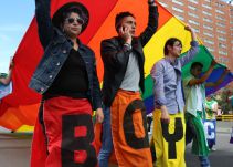 Marcha de la población LGBTI en Bogotá