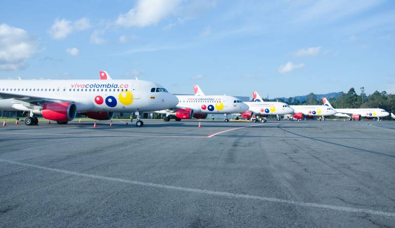 Aerolínea Viva Colombia.