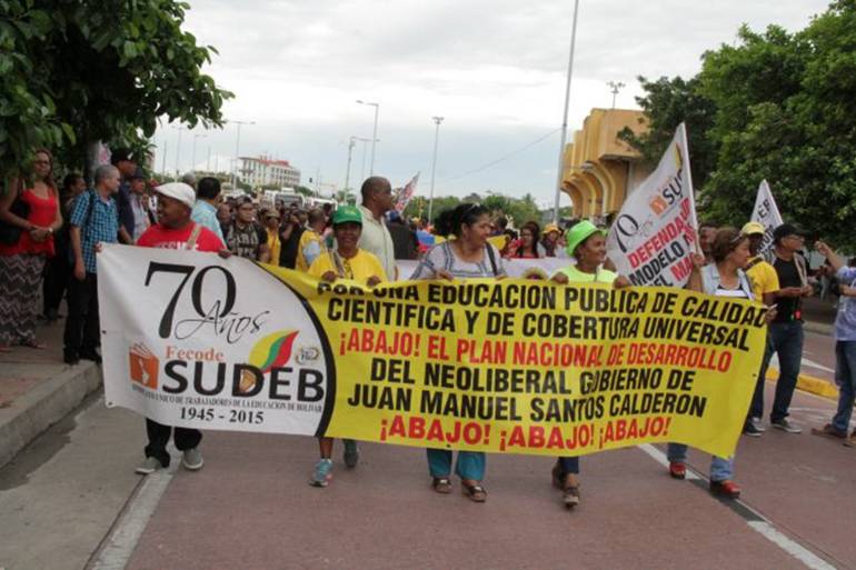 Pensionados, madres comunitarias y maestros anuncian marcha en Cartagena: Pensionados, madres comunitarias y maestros anuncian marcha en Cartagena