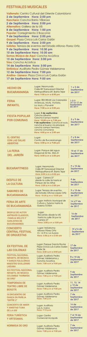 Programación Feria Bonita Bucaramanga: Conozca la programación de la Feria Bonita Bucaramanga Programación Feria Bonita Bucaramanga: Conozca la programación de la Feria Bonita Bucaramanga