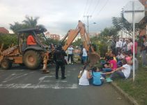 Protestas en el Valle del Lili en rechazo a construcción de Terminal Sur del MIO
