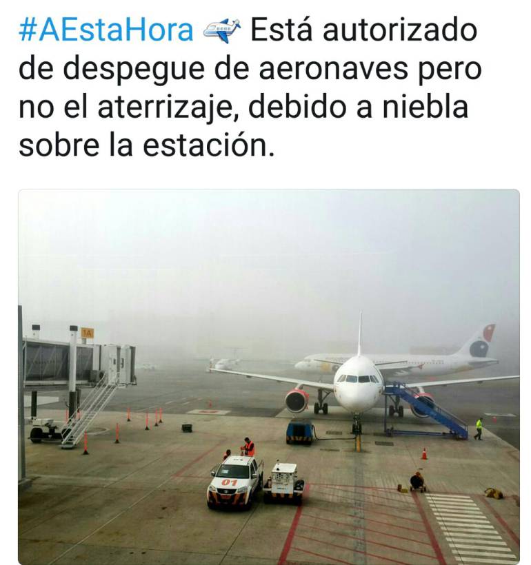AEROPUERTO JOSÉ MARÍA CORDOVA: Aeropuerto José María Córdova de Rionegro, estuvo cerrado por mal tiempo