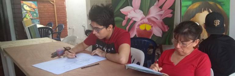 Jaime Alba Superarte Ayuda Discapacitados: Jaime Alba Sepúlveda, el maestro que ayuda a discapacitados a pintar