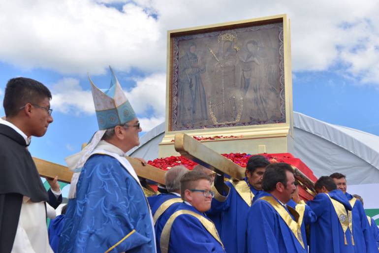 La Patrona de Colombia regresará este domingo a Chiquinquirá, Boyacá: La Patrona de Colombia regresará este domingo a Chiquinquirá, Boyacá