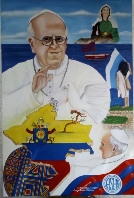 Cuadro para regalar al papa: Leonardo Velásquez tiene listo el óleo que desea regalarle al papa Francisco Cuadro para regalar al papa: Leonardo Velásquez tiene listo el óleo que desea regalarle al papa Francisco