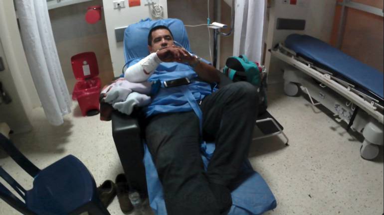 Herido taxista: Herido taxista de 15 puñaladas en el oeste de Cali