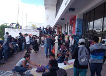 Así se movilizaron los estudiantes universitarios en Tunja, Boyacá