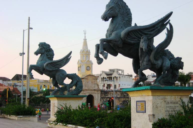 Monumento de Los Pegasos de Cartagena será totalmente nuevo: Monumento de Los Pegasos de Cartagena será totalmente nuevo