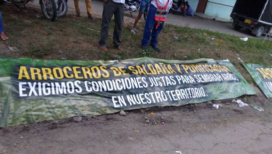 Paro arrocero: Problemas de movilidad vía Saldaña - Neiva por paro arrocero Paro arrocero: Problemas de movilidad vía Saldaña - Neiva por paro arrocero