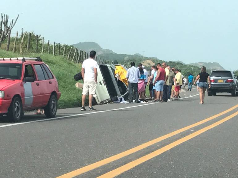 Accidente vía al Mar, Atlántico.