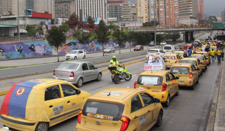 Paro de taxistas en Bogotá: Taxistas en Bogotá ratifican llamado a paro indefinido desde hoy