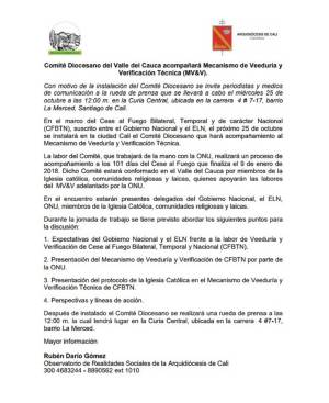 Comunicado de prensa Comunicado de prensa