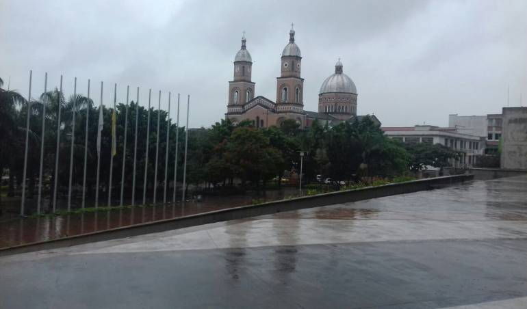 Frío y lluvioso día en Armenia