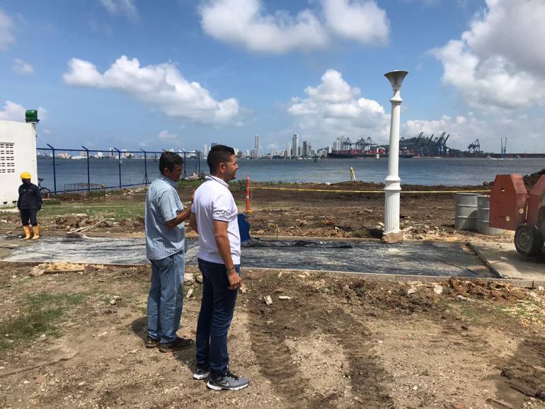 Obras de Electricaribe en el Club Naval no son para rellenar la bahía: Obras de Electricaribe en el Club Naval no son para rellenar la bahía