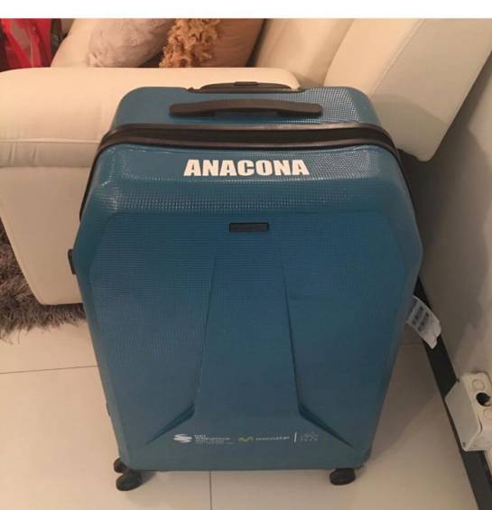 Este es el equipaje de Winner Anacona que se extravió. Foto: Cortesía familiares, y redes sociales del pedalista de Boyacá. Este es el equipaje de Winner Anacona que se extravió. Foto: Cortesía familiares, y redes sociales del pedalista de Boyacá.