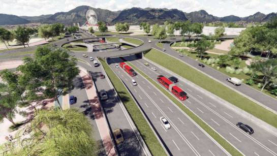 Así quedaría el Transmilenio en la Carrera 68 Así quedaría el Transmilenio en la Carrera 68