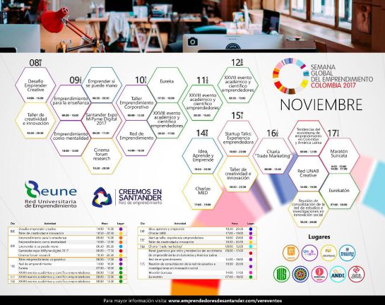 Semana Global Emprendimiento Colombia 2017: Fuerza y desarrollo, emprendimiento santandereano Semana Global Emprendimiento Colombia 2017: Fuerza y desarrollo, emprendimiento santandereano