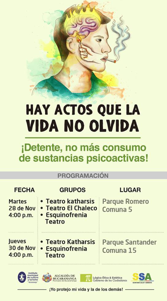 Bucaramanga Sin Violencia Protejo Mi Vida Y La De Los Demás: Bucaramanga, por la lucha contra la violencia y el abuso de drogas Bucaramanga Sin Violencia Protejo Mi Vida Y La De Los Demás: Bucaramanga, por la lucha contra la violencia y el abuso de drogas