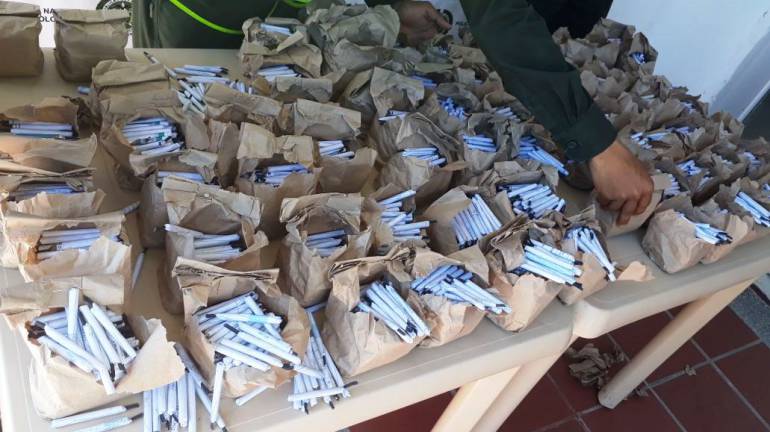 Siete mil totes fueron decomisados por la policía de Bolívar en Magangué: Siete mil totes fueron decomisados por la policía de Bolívar en Magangué