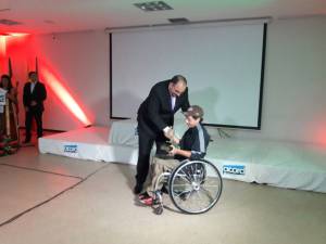 Reconocimiento deportista capacidades especiales: Edwin Mayorga, tenis de campo en silla de ruedas Reconocimiento deportista capacidades especiales: Edwin Mayorga, tenis de campo en silla de ruedas