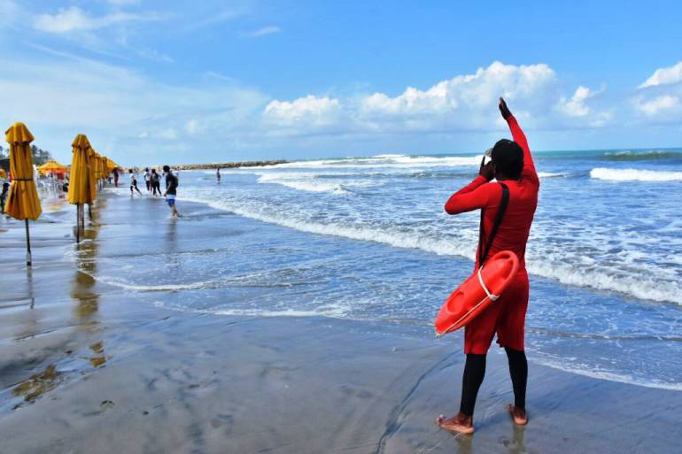 29 rescates en medio de la restricción de ingreso al mar en Cartagena