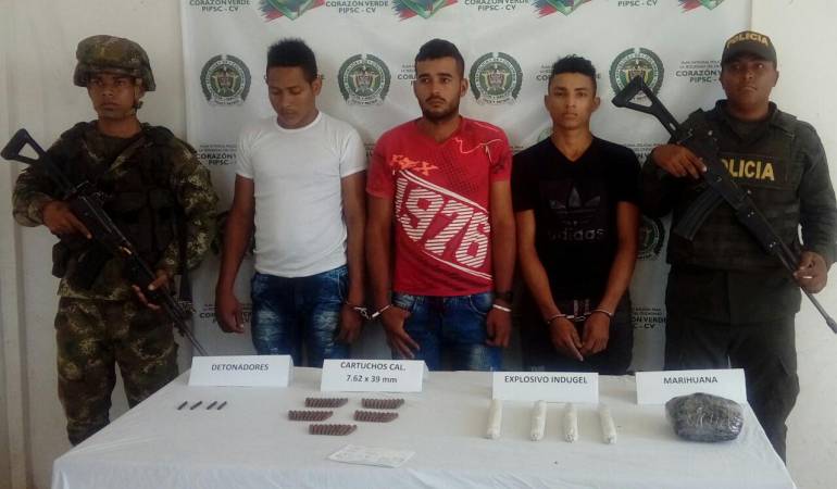 Capturan a tres presuntos integrantes del ELN en el sur de Bolívar