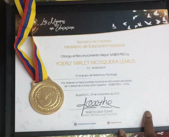 Egresada de la Universidad Cooperativa de Colombia obtuvo mejor puntaje Egresada de la Universidad Cooperativa de Colombia obtuvo mejor puntaje