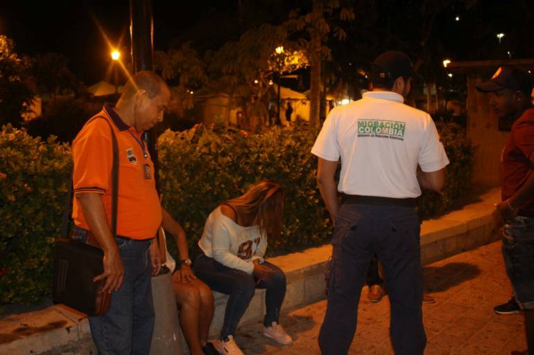 Operativos de control en el Centro de Santa Marta. /FOTO ALCALDÍA