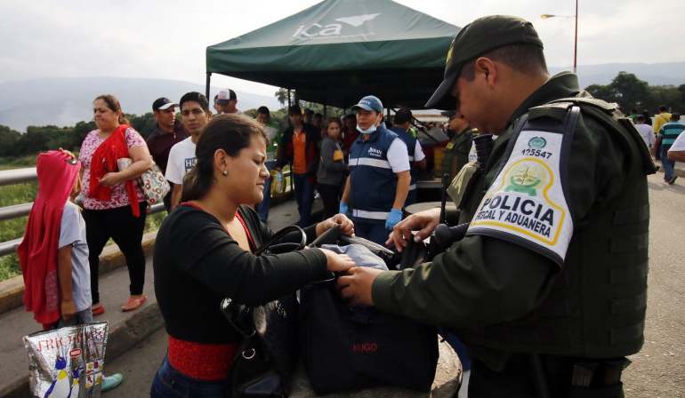 Migrantes venezolanos al llegar a Cúcuta