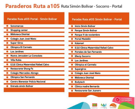 Inicia etapa pedagógica la ruta Simón Bolívar-Socorro-Portal de Transcaribe: Inicia etapa pedagógica la ruta Simón Bolívar-Socorro-Portal de Transcaribe Inicia etapa pedagógica la ruta Simón Bolívar-Socorro-Portal de Transcaribe: Inicia etapa pedagógica la ruta Simón Bolívar-Socorro-Portal de Transcaribe