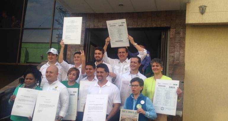 Candidatos de la Alianza Verde publican sus declaraciones de renta