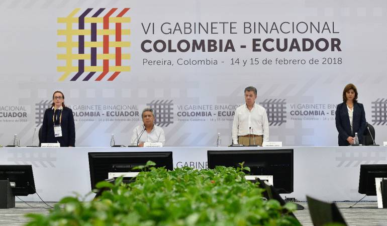 Presidente Santos ratificó compromiso de control a la frontera con Ecuador