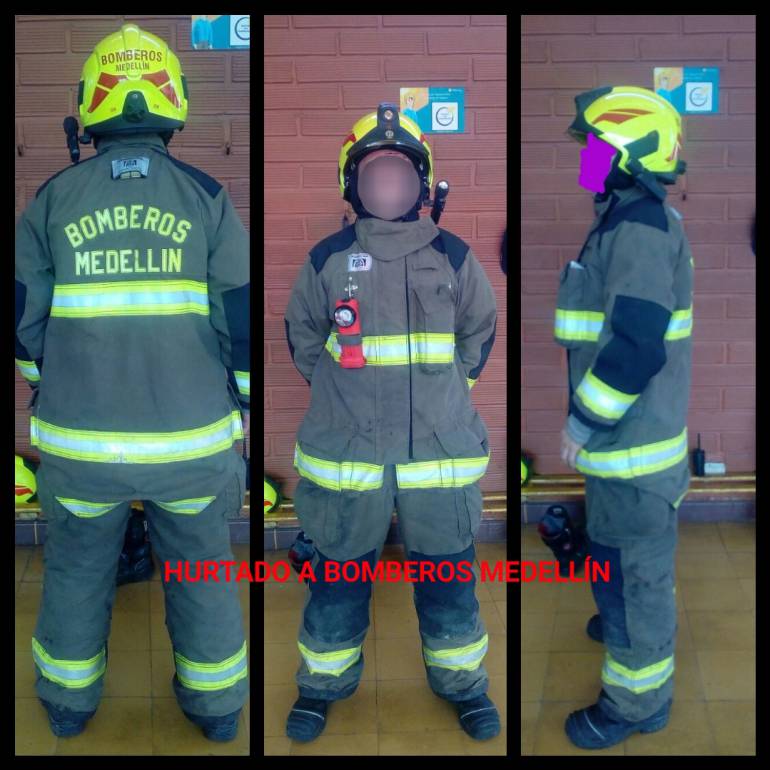 Roban costoso traje de Bomberos de Medellín avaluado en 25 millones