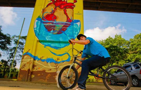 BUCARAMANGA ARTE PARQUE INTERVENCIÓN: Parque de deportes extremos se "vistió" de colores BUCARAMANGA ARTE PARQUE INTERVENCIÓN: Parque de deportes extremos se "vistió" de colores