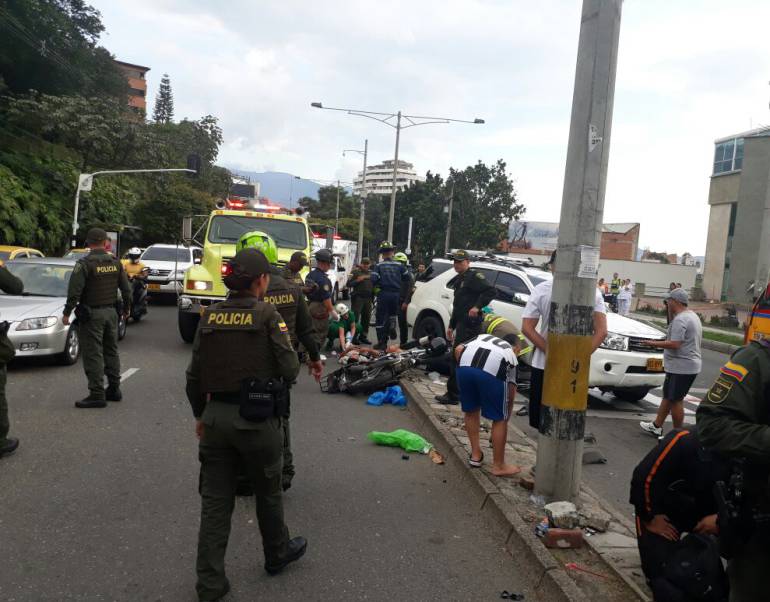 Fleteros atropellados en El Poblado tenían antecedentes por hurto