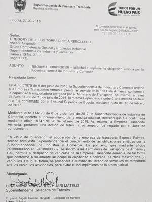 Caracol Radio Armenia conoció esta carta de la superintendencia de comercio y indusria Caracol Radio Armenia conoció esta carta de la superintendencia de comercio y indusria