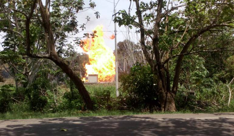 Incendio en Boyacá: Emergencia por incendio en campo petrolero de Puerto Boyacá