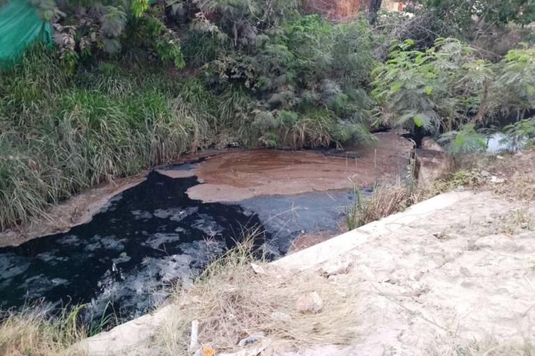 Denuncian vertimiento de hidrocarburos que desembocan en bahía de Cartagena: Denuncian vertimiento de hidrocarburos que desembocan en bahía de Cartagena