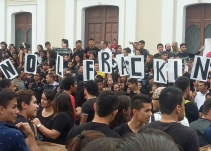 Jóvenes en Ocaña marcharon contra el fracking
