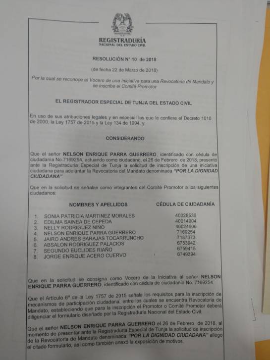 Recogen firmas para revocar al alcalde de Tunja, Boyacá: Recogen firmas para revocar al alcalde de Tunja, Boyacá Recogen firmas para revocar al alcalde de Tunja, Boyacá: Recogen firmas para revocar al alcalde de Tunja, Boyacá