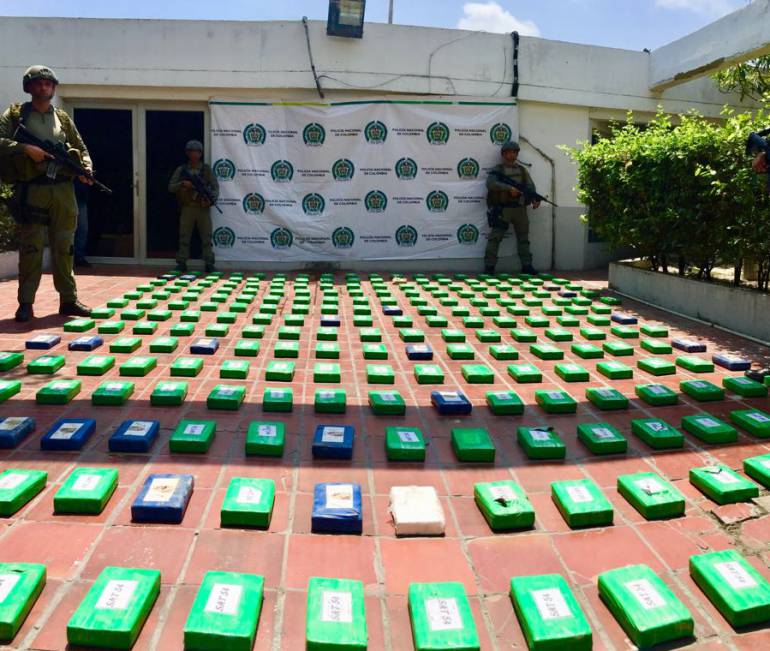 Incautan 700 kilos de cocaína en Puerto de Barranquilla
