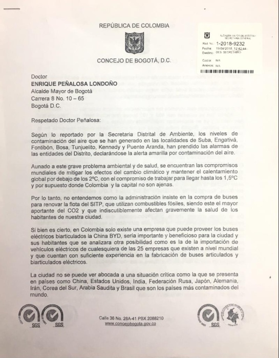 Transmilenio: Cambio Radical pone en duda apoyo a Peñalosa por licitación de buses de TM Transmilenio: Cambio Radical pone en duda apoyo a Peñalosa por licitación de buses de TM