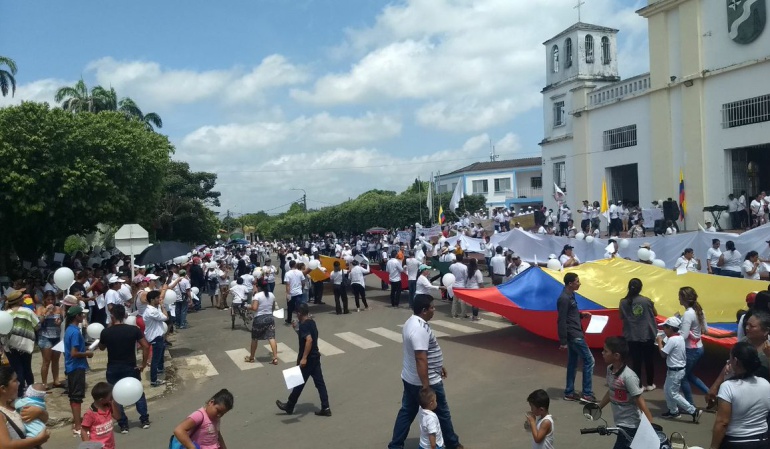 Se realizó marcha por la paz en la zona del Catatumbo en Norte de Santander