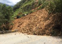 Emergencia por movimiento en masa en la vía Tunja-Chiquinquirá