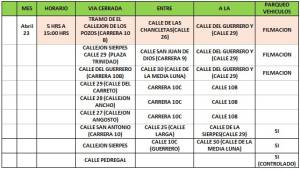 Cambios viales 23 y 24 de abril por grabación de "Gemini Man" en Cartagena Cambios viales 23 y 24 de abril por grabación de "Gemini Man" en Cartagena