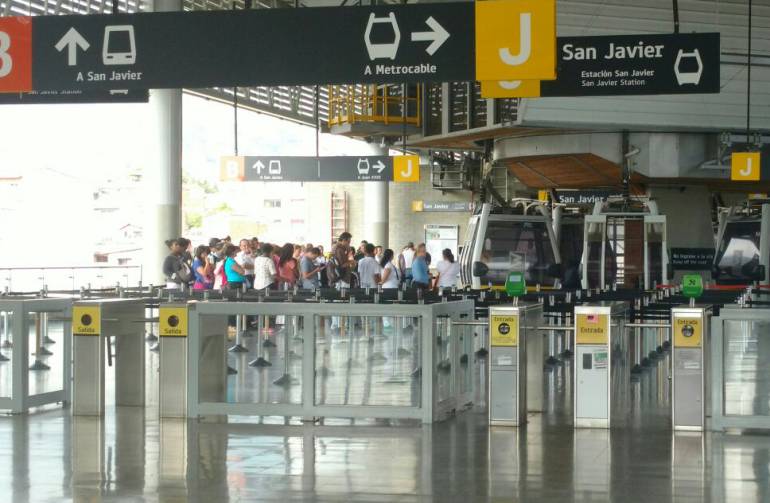 Está paralizada la Línea K del Metrocable de Medellín