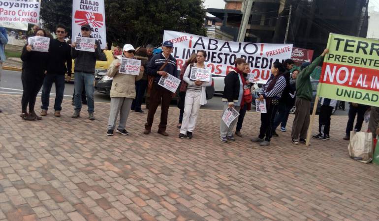 Paro en Tunja