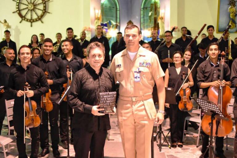 Concierto de la Orquesta Sinfónica de Bolívar: Orquesta Sinfónica de Bolívar dio concierto en la Escuela Naval de Cadetes