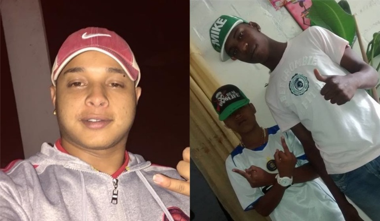 Juan pablo Cifuentes, hincha de El Cali y Kevin Riascos, del América.- Asesinados barrio El Prado de El Cerrito.