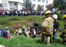 Camión aparentemente sin frenos dejó 4 heridos de gravedad en Tunja